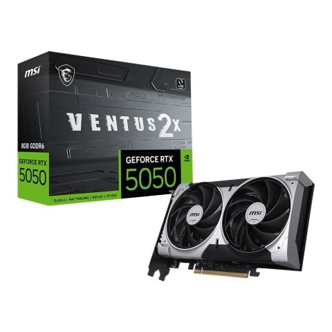 Видеокарта MSI GeForce RTX5050 8Gb VENTUS 2X OC (RTX 5050 8G VENTUS 2X OC) - Нулевой остаток (Feed)  - Нулевой остаток (Feed) 