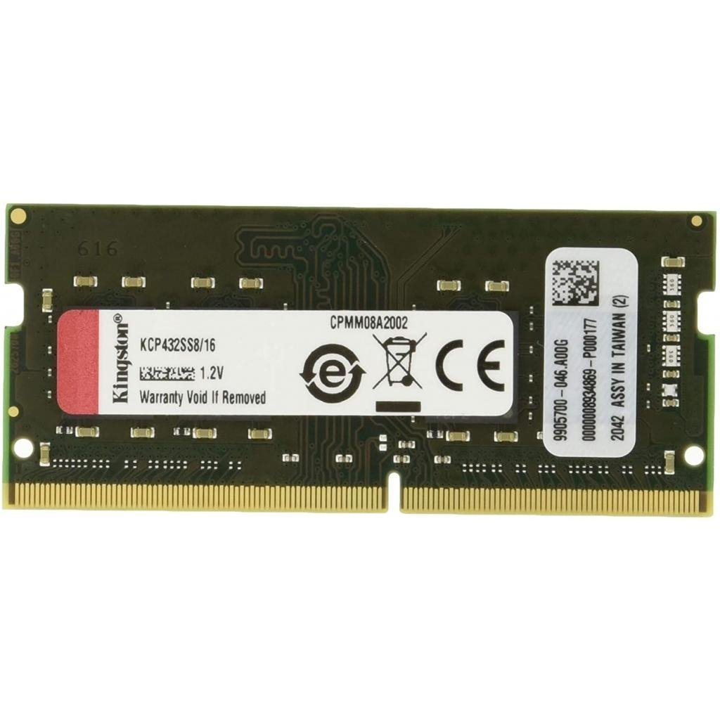 Модуль памяти для ноутбука SoDIMM DDR4 16GB 3200 MHz Kingston (KCP432SS8/16)