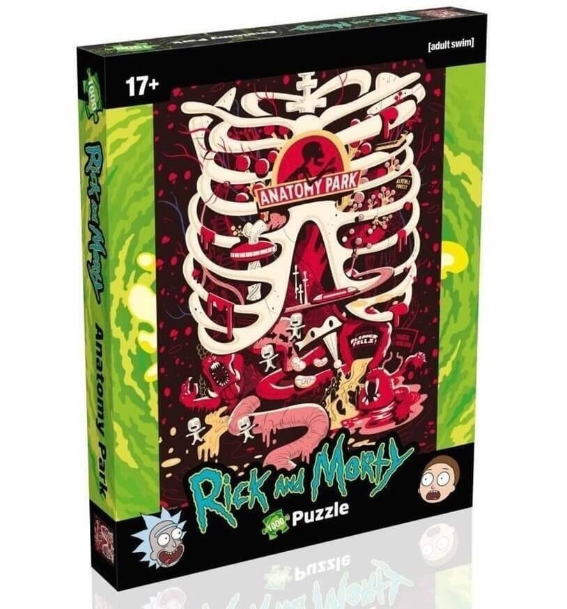 Пазл Winning Moves Rick and Morty Puzzle Anatomy Park Рик и Морти (1000 деталей)