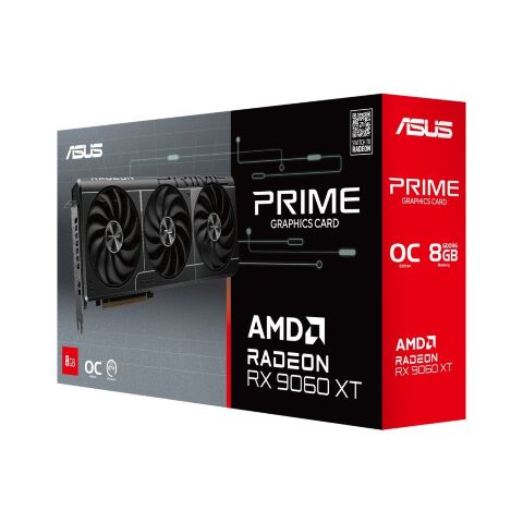 Видеокарта ASUS Radeon RX 9060 XT 8Gb PRIME OC (PRIME-RX9060XT-O8G) - Видеокарты  - Видеокарты 