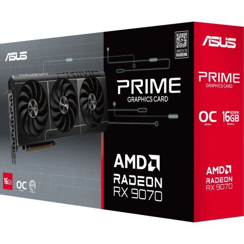 Видеокарта ASUS Radeon RX 9070 16Gb PRIME OC EVO (PRIME-RX9070-O16G-EVO) - Видеокарты  - Видеокарты 
