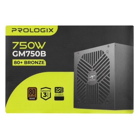 Блок питания Prologix 750W (GM750B 750W 80+ Bronze) - Блоки питания  - Блоки питания 