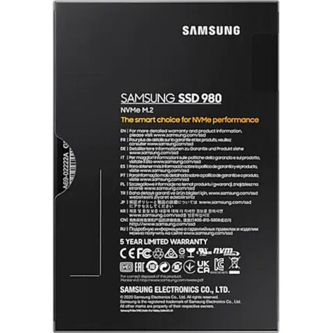 Накопитель SSD M.2 2280 250GB 980 series Samsung (MZ-V8V250BW) - Внутренние SSD  - Внутренние SSD 
