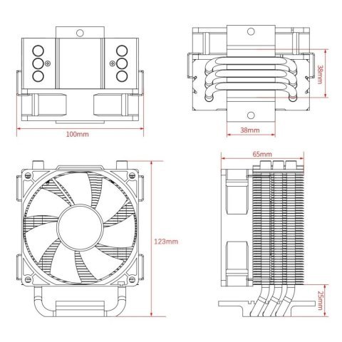 Кулер для процессора ID-Cooling SE-903-XT - Нулевой остаток (Feed)  - Нулевой остаток (Feed) 