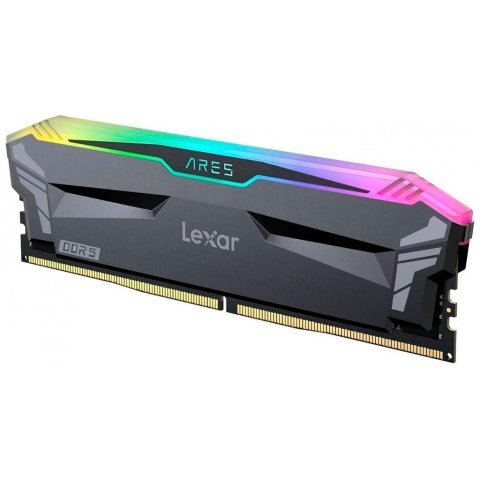 Модуль памяти для компьютера DDR5 32GB (2x16GB) 6000 MHz Ares RGB Black Lexar (LD5BU016G-R6000GDLA) - Нулевой остаток (Feed)  - Нулевой остаток (Feed)