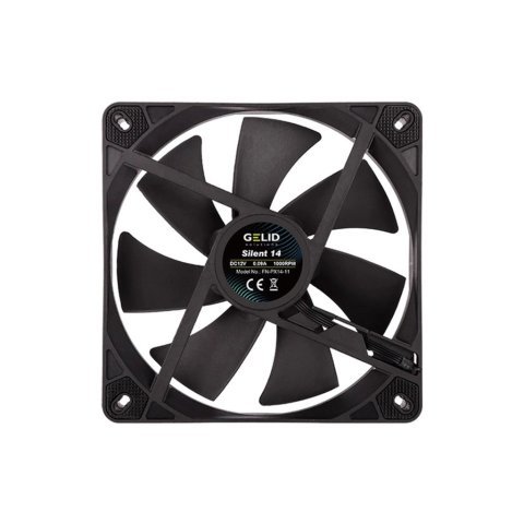 Кулер для корпуса Gelid Solutions Silent 14 Black 140 mm (FN-PX14-11) - Нулевой остаток (Feed)  - Нулевой остаток (Feed) 