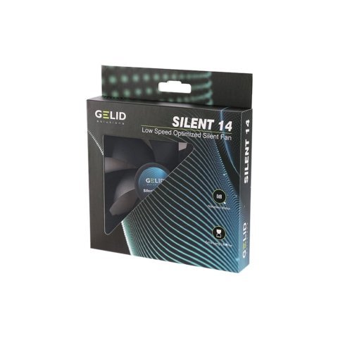 Кулер для корпуса Gelid Solutions Silent 14 Black 140 mm (FN-PX14-11) - Нулевой остаток (Feed)  - Нулевой остаток (Feed) 