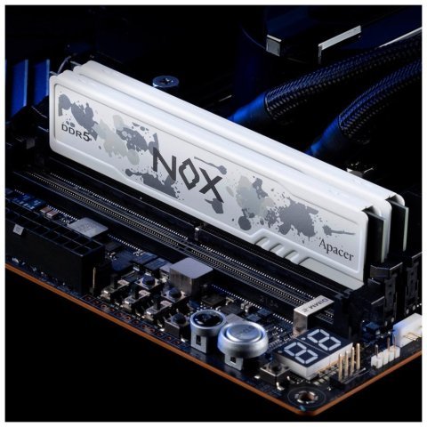 Модуль памяти для компьютера DDR5 32GB (2x16GB) 5600 MHz NOX White Apacer (AH5U32G56C522MWAA-2) - Нулевой остаток (Feed) - Нулевой остаток (Feed)