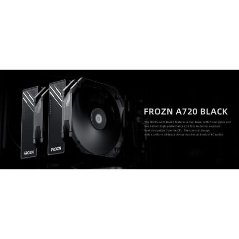 Кулер для процессора ID-Cooling FROZN A720 Black - Кулеры к процессорам  - Кулеры к процессорам 