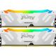 Модуль памяти для компьютера DDR5 64GB (2x32GB) 6400 MHz Renegade RGB White XMP Kingston Fury (ex.HyperX) (KF564C32RWAK2-64) - Нулевой остаток (Feed)  - Нулевой остаток (Feed) 