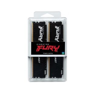 Модуль памяти для компьютера DDR5 32GB (2x16GB) 6000 MHz Fury Beast Black Kingston Fury (ex.HyperX) (KF560C36BBE2K2-32)