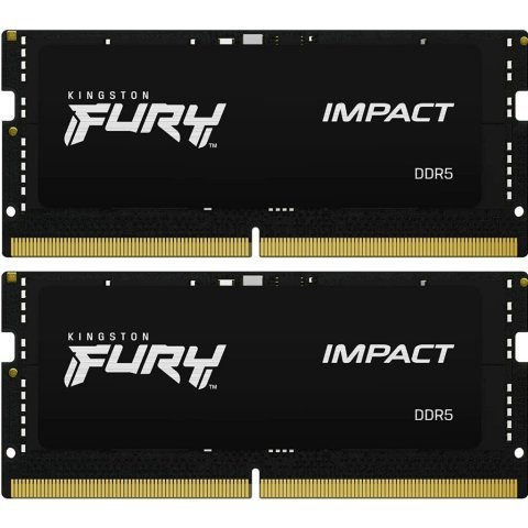 Модуль памяти для ноутбука SoDIMM DDR5 32GB (2x16GB) 6000 MHz Impact Kingston Fury (ex.HyperX) (KF560S38IBK2-32) - Нулевой остаток (Feed)  - Нулевой остаток (Feed) 