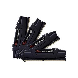 Модуль памяти для компьютера DDR4 128GB (4x32GB) 3600 MHz RipjawsV Black G.Skill (F4-3600C18Q-128GVK)