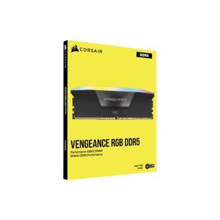 Модуль памяти для компьютера DDR5 32GB (2x16GB) 6000 MHz Vengeance RGB Black Corsair (CMH32GX5M2E6000Z36)