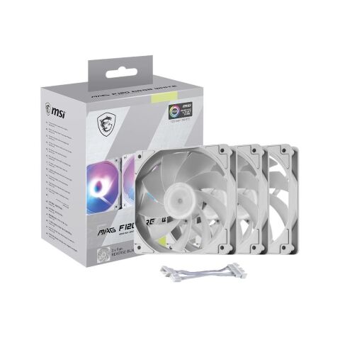 Кулер для корпуса MSI MAG F120 ARGB WHITE-3RW - Нулевой остаток (Feed)  - Нулевой остаток (Feed) 