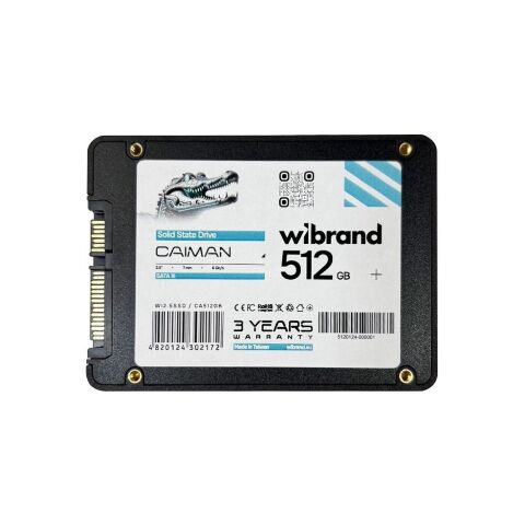 Накопитель SSD 2.5" 512GB Caiman Wibrand (WI2.5SSD/CA512GB) - Внутренние SSD  - Внутренние SSD 