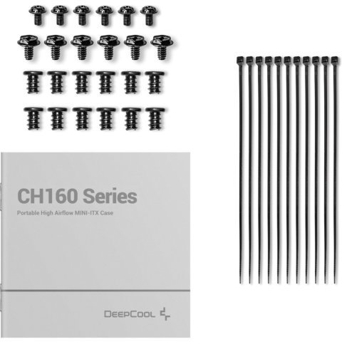 Корпус Deepcool CH160 Black (R-CH160-BKNGI0-G-1) - Нулевой остаток (Feed)  - Нулевой остаток (Feed) 