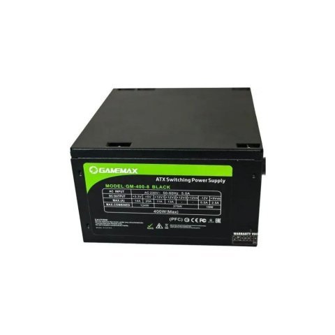 Блок питания Gamemax GM-400-8CM Black - Нулевой остаток (Feed)  - Нулевой остаток (Feed) 