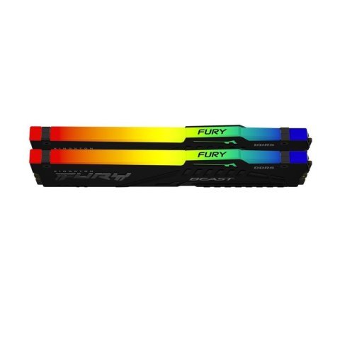 Модуль памяти для компьютера DDR5 32GB (2x16GB) 5200 MHz Beast RGB AM5 Black Kingston Fury (ex.HyperX) (KF552C36BBEAK2-32) - Нулевой остаток (Feed)  - Нулевой остаток (Feed)
