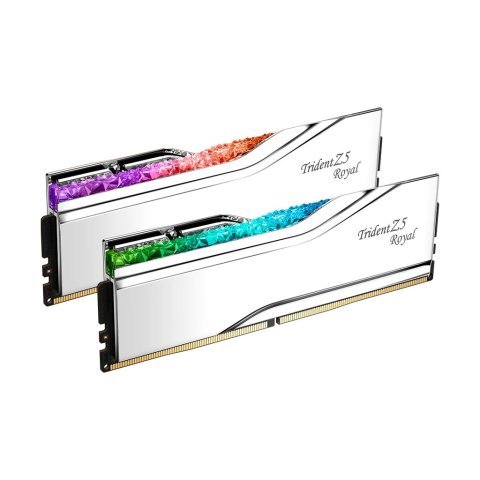 Модуль памяти для компьютера DDR5 64GB (2x32GB) 6400 MHz Trident Z5 Royal Silver G.Skill (F5-6400J3239G32GX2-TR5S) - Модули памяти для компьютера  - Модули памяти для компьютера