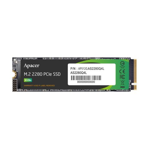 Накопитель SSD M.2 2280 512GB Apacer (AP512GAS2280Q4L-1) - Внутренние SSD  - Внутренние SSD 