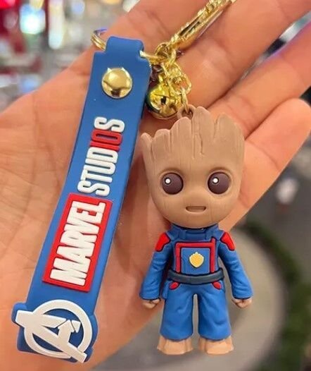 Брелок подвеска на рюкзак Marvel Groot 3D Keychain Грут Backpack -   -  