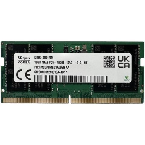 Модуль памяти для ноутбука SoDIMM DDR5 16GB 4800 MHz Hynix (HMCG78MEBSA092N) - Нулевой остаток (Feed)  - Нулевой остаток (Feed)