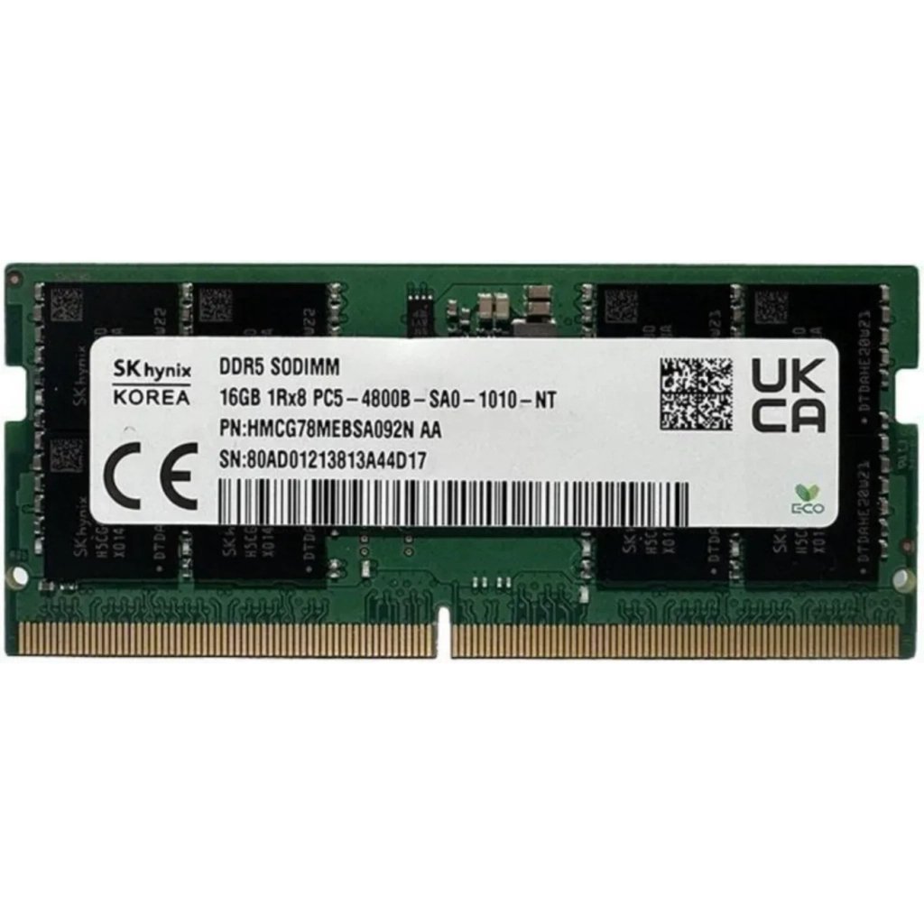 Модуль памяти для ноутбука SoDIMM DDR5 16GB 4800 MHz Hynix (HMCG78MEBSA092N)