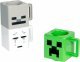 Набор 3 чашек Minecraft Stacking Coffee Mugs Creeper Skeleton and Ghast кружки Майнкрафт 250 мл -   -