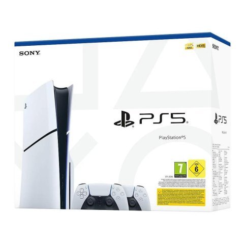 Игровая консоль Sony Playstation 5 Slim (2 геймпада Dualsense) Blu-Ray (1000042053) - Нулевой остаток (Feed)  - Нулевой остаток (Feed) 