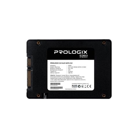 Накопитель SSD 2.5" 128GB S360 Prologix (PRO128GS360) - Внутренние SSD - Внутренние SSD