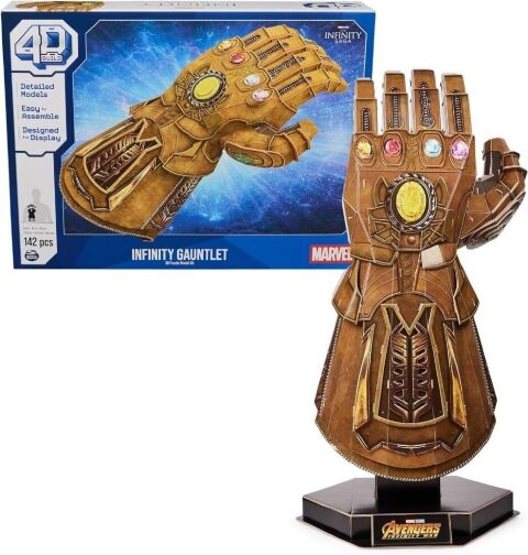 Пазл 4D Build Marvel Infinity Gauntlet puzzle 3D картон Рукавичка нескінченності 142 шт. -   -  