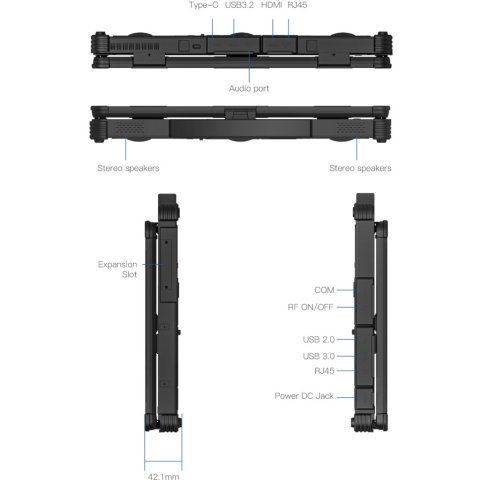 Ноутбук Vinga Scout X14A (X14A-123516512BWP) - Ноутбуки  - Ноутбуки