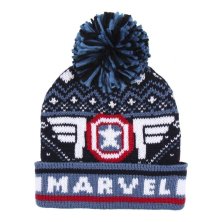 Шапка Marvel Avengers Capitan America Jacquard Hat Pompon Детская Марвел Капитан америка