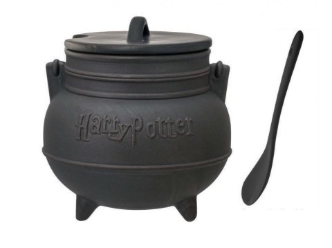 Кружка котёл Harry Potter Black Cauldron Ceramic Soup Mug with Spoon чашка Гарри Поттер -   -  