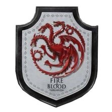 Настенный герб Noble Collection Game of Thrones Targaryen Dragon Игра престолов Таргариен Дом Дракона 30 см.