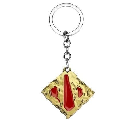 Брелок DOTA 2 Logo метал Дота 2 (колір бронза)