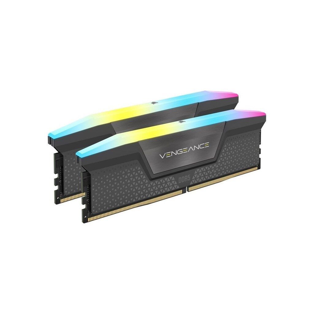 Модуль памяти для компьютера DDR5 32GB (2x16GB) 5600 MHz Vengeance RGB Corsair (CMH32GX5M2B5600Z36K)