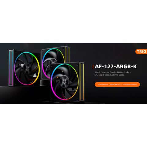 Кулер для корпуса ID-Cooling AF-127-ARGB-K TRIO - Вентиляторы к корпусам  - Вентиляторы к корпусам 