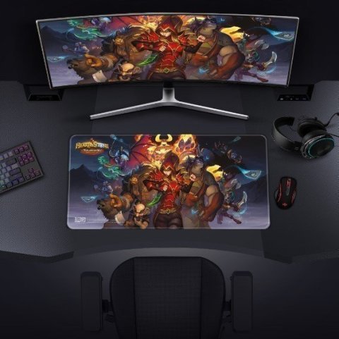 Килимок для миші ігрова поверхня Blizzard Hearthstone Mercenaries Хартстоун XL (90*42 cm) -   -  