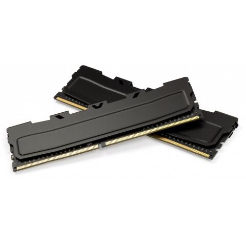 Модуль памяти для компьютера DDR4 16GB (2x8GB) 3200 MHz Black Kudos eXceleram (EKBLACK4163222AD) - Модули памяти для компьютера  - Модули памяти для компьютера 