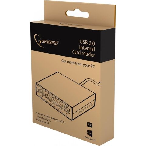 Считыватель флеш-карт Gembird FDI2-ALLIN1-02-B - Кардридеры  - Кардридеры 
