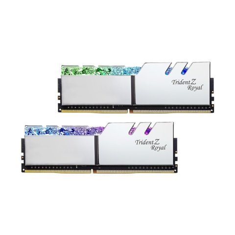 Модуль памяти для компьютера DDR4 64GB (2x32GB) 3600 MHz TridentZ RGB Royal Silver G.Skill (F4-3600C18D-64GTRS) - Нулевой остаток (Feed)  - Нулевой остаток (Feed)