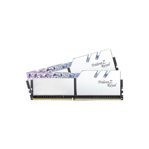 Модуль памяти для компьютера DDR4 64GB (2x32GB) 3600 MHz TridentZ RGB Royal Silver G.Skill (F4-3600C18D-64GTRS) - Нулевой остаток (Feed)  - Нулевой остаток (Feed)