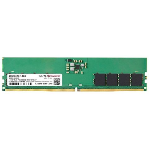 Модуль памяти для компьютера DDR5 16GB 5600 MHz JetRam Transcend (JM5600ALE-16G) - Нулевой остаток (Feed)  - Нулевой остаток (Feed)