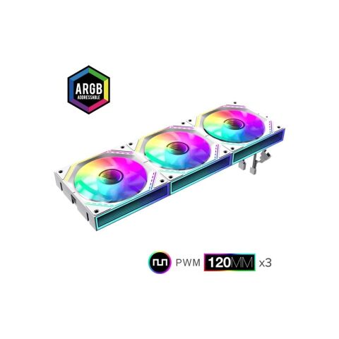 Кулер для корпуса Gamemax FN12A-S3I-W - Нулевой остаток (Feed)  - Нулевой остаток (Feed) 