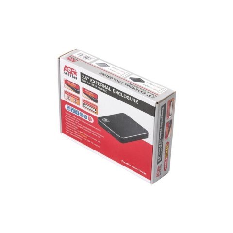 Карман внешний AgeStar 2.5", USB3.1, черный (31UB2A18 (Black)) - Нулевой остаток (Feed)  - Нулевой остаток (Feed) 