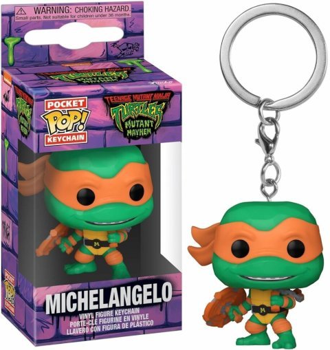 Брелок Funko TMNT Teenage Mutant Ninja Turtles Michelangelo фанко Черепашки ниндзя Микеланджело 4 см. -   -  