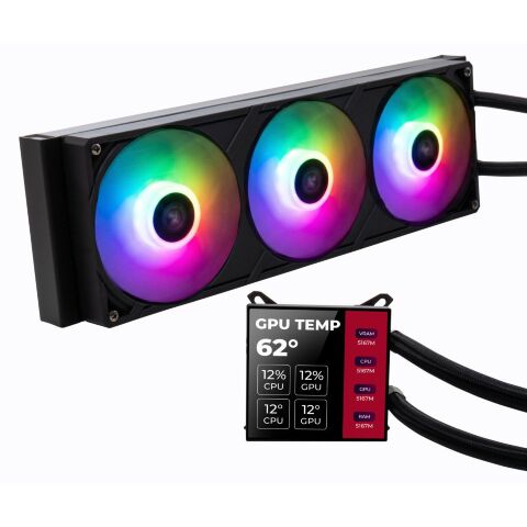 Система жидкостного охлаждения Vinga Storm Black - Системы водного охлаждения  - Системы водного охлаждения 