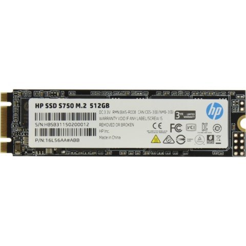 Накопитель SSD M.2 2280 512GB S750 HP (16L56AA) - Внутренние SSD  - Внутренние SSD